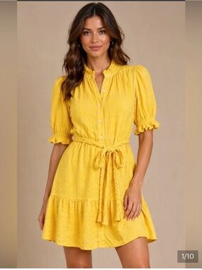 GAP - yellow sundress with braided belt